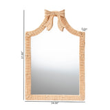 Modern European furniture - Rattan Bow Wall Mirror - www.oroa.com
