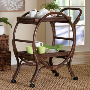   Modern European furniture - Handwoven Rattan Kitchen Cart | Oroa.com