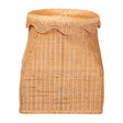 Handwoven Wicker Laundry Hamper – Ada – front view