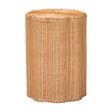 Rattan Scallop-Edge Laundry Hamper – Danilo – front view