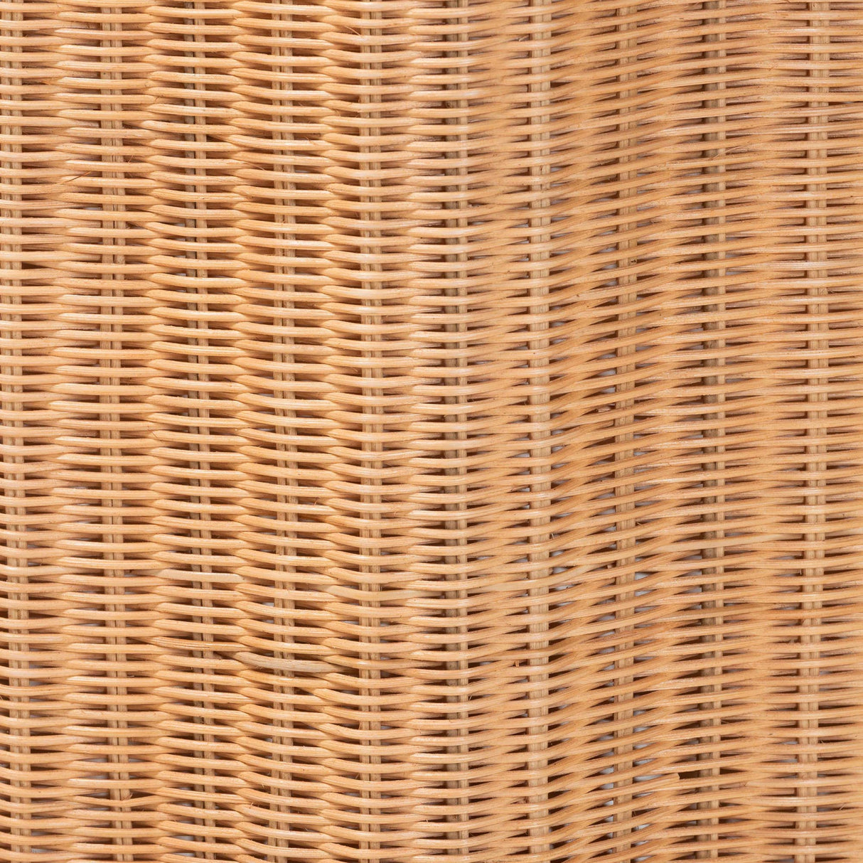 Rattan Scallop-Edge Laundry Hamper – Danilo – side view