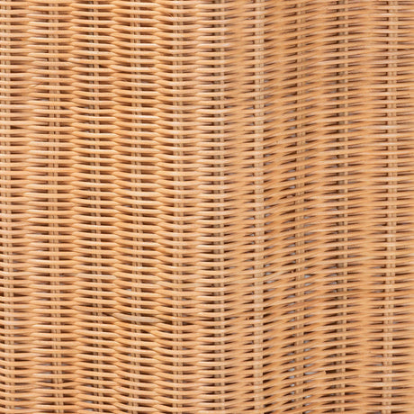 Rattan Scallop-Edge Laundry Hamper – Danilo – side view