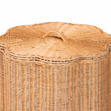 Rattan Scallop-Edge Laundry Hamper – Danilo – alternate view 6
