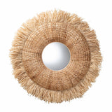 Fringed Rattan Wall Mirror |  OROA Kids Ashra