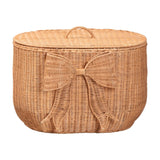 Wide Rattan Laundry Basket | OROA Kids Creusa