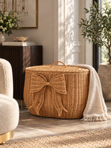 Wide Rattan Laundry Basket | OROA Kids Creusa
