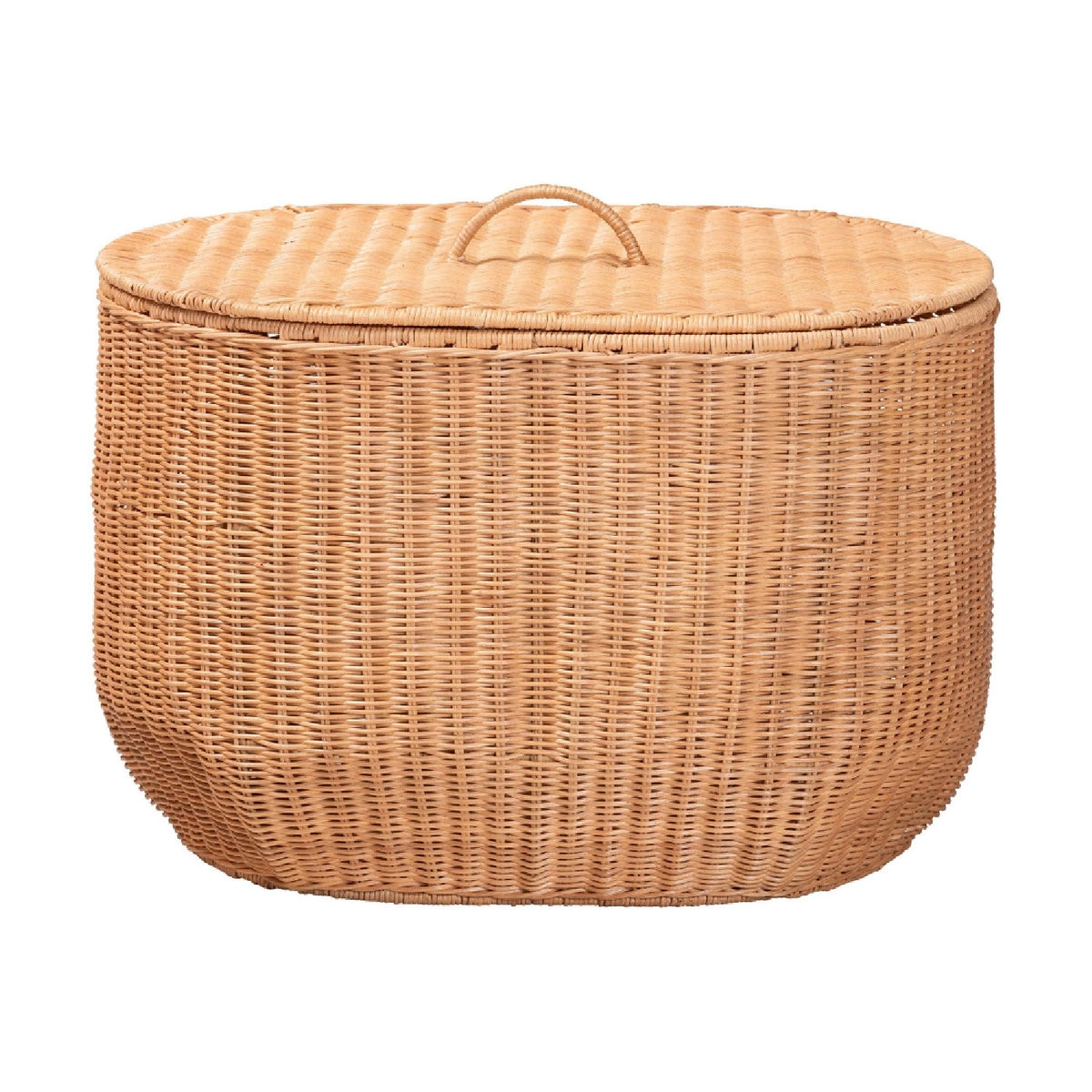 Wide Rattan Laundry Basket | OROA Kids Creusa