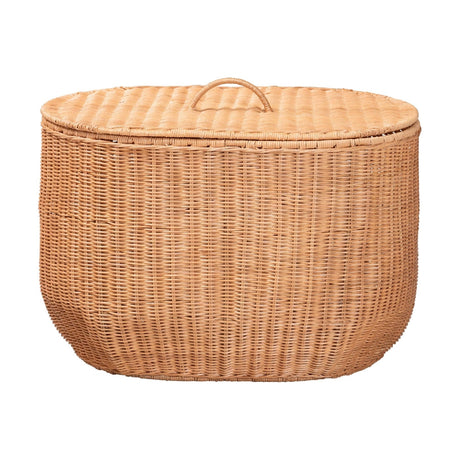 Wide Rattan Laundry Basket | OROA Kids Creusa