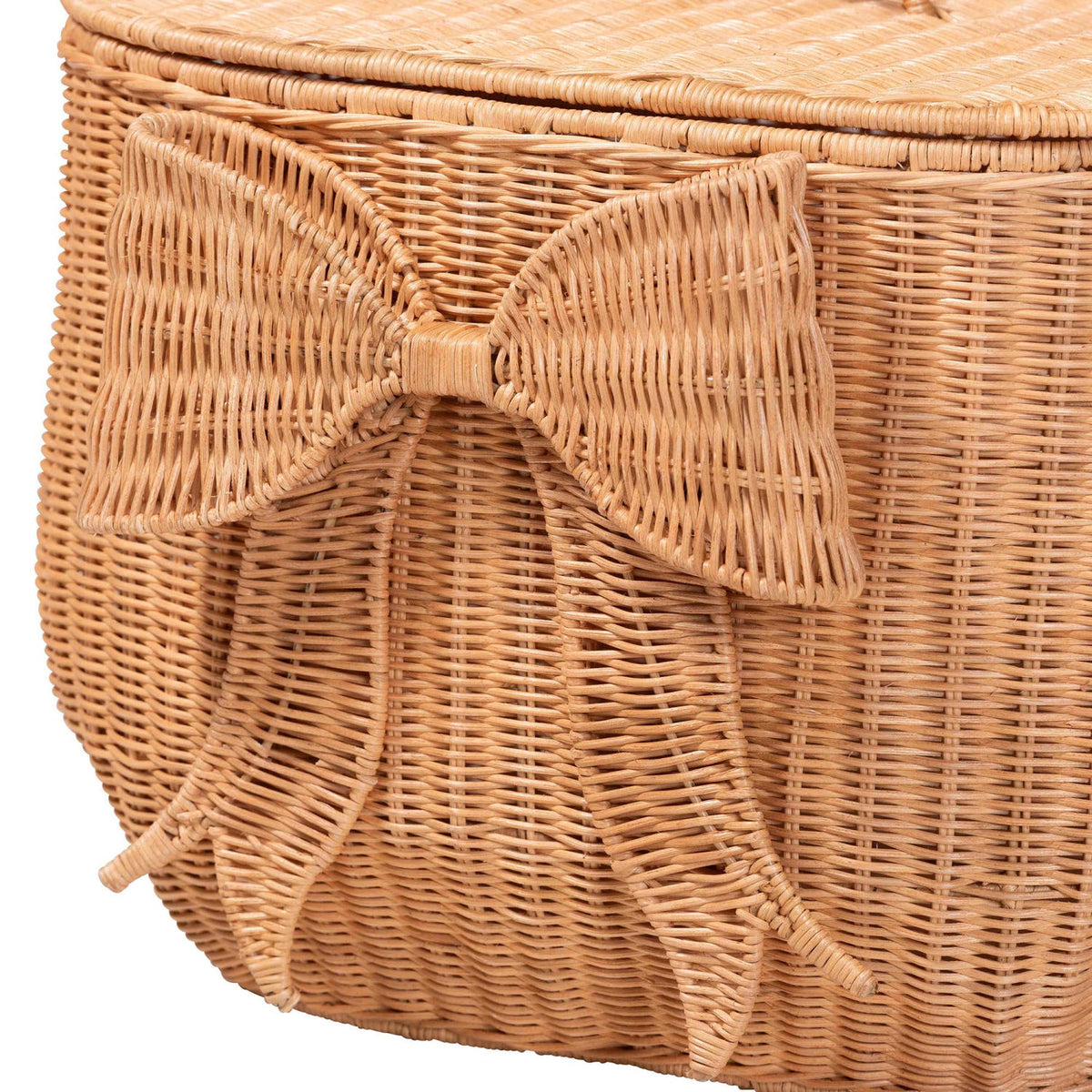 Wide Rattan Laundry Basket | OROA Kids Creusa
