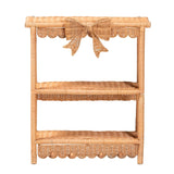 Bow Detail Rattan Wall Shelf | OROA Kids Creusa