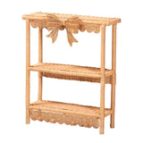 Bow Detail Rattan Wall Shelf | OROA Kids Creusa