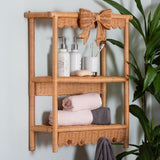 Bow Detail Rattan Wall Shelf | OROA Kids Creusa