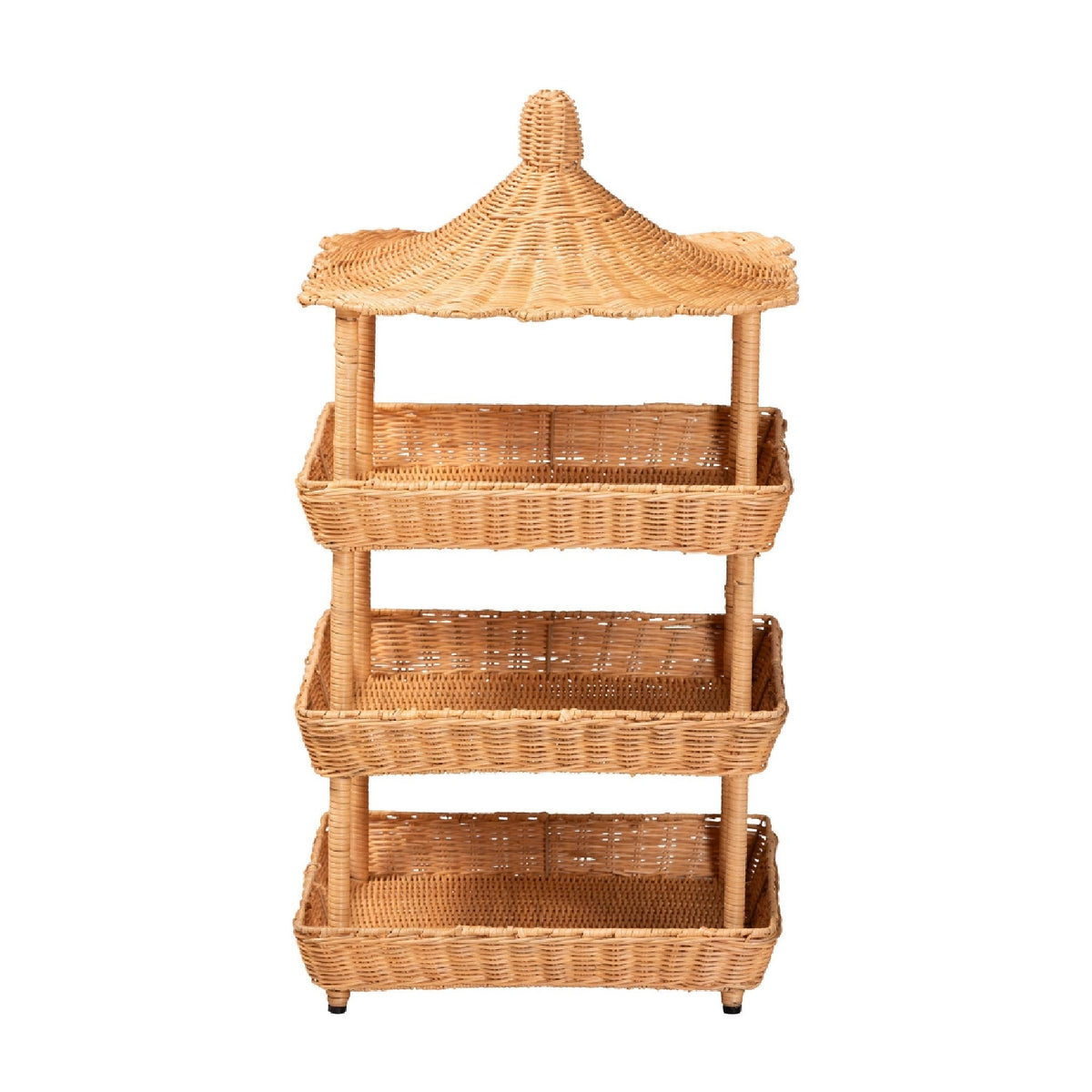 Pagoda Rattan Display Shelf | OROA Kids Asante
