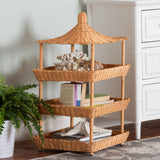 Pagoda Rattan Display Shelf | OROA Kids Asante