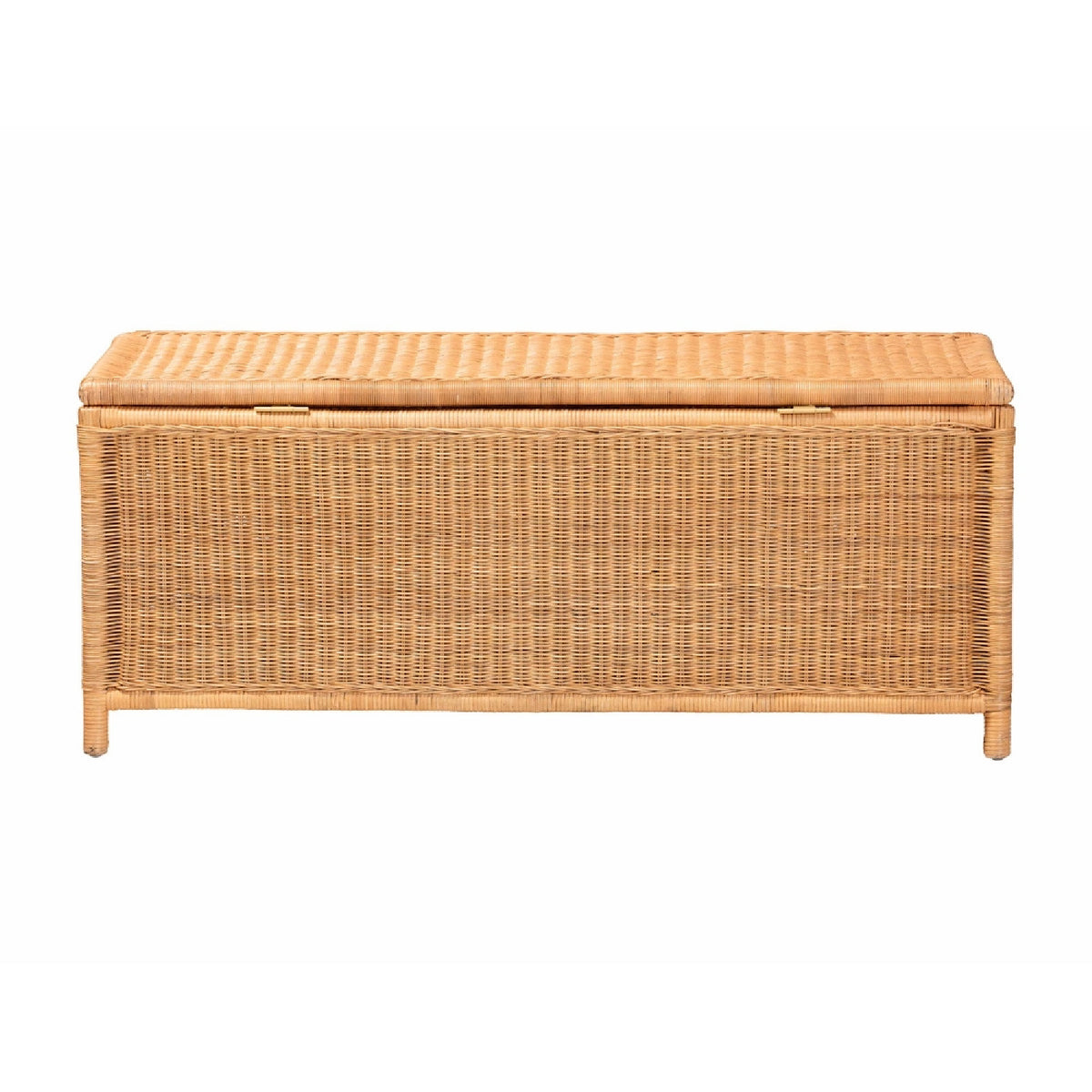 Bow Detail Rattan Storage Bench | OROA Kids Creusa