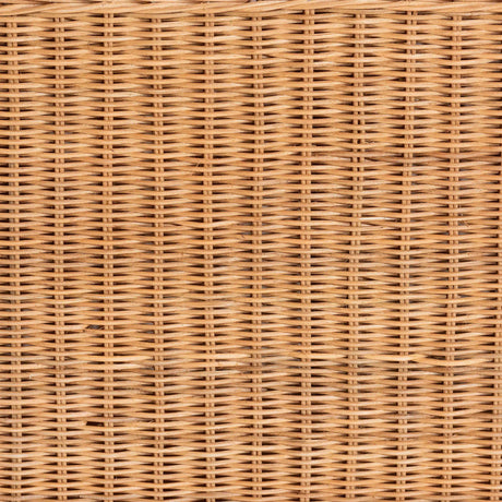 Bow Detail Rattan Storage Bench | OROA Kids Creusa
