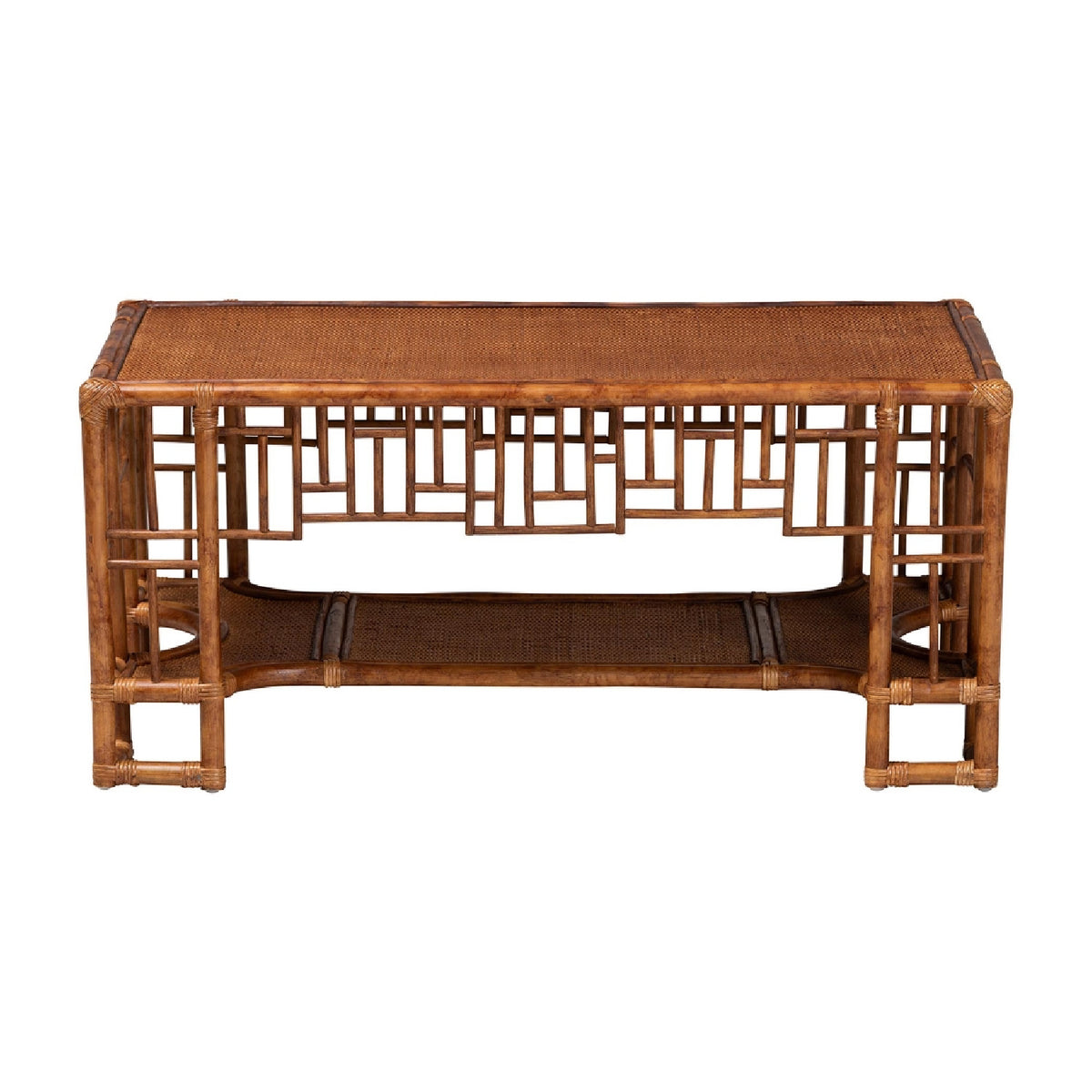 Rattan Open-Shelf Coffee Table | Bali Loom Tahlia