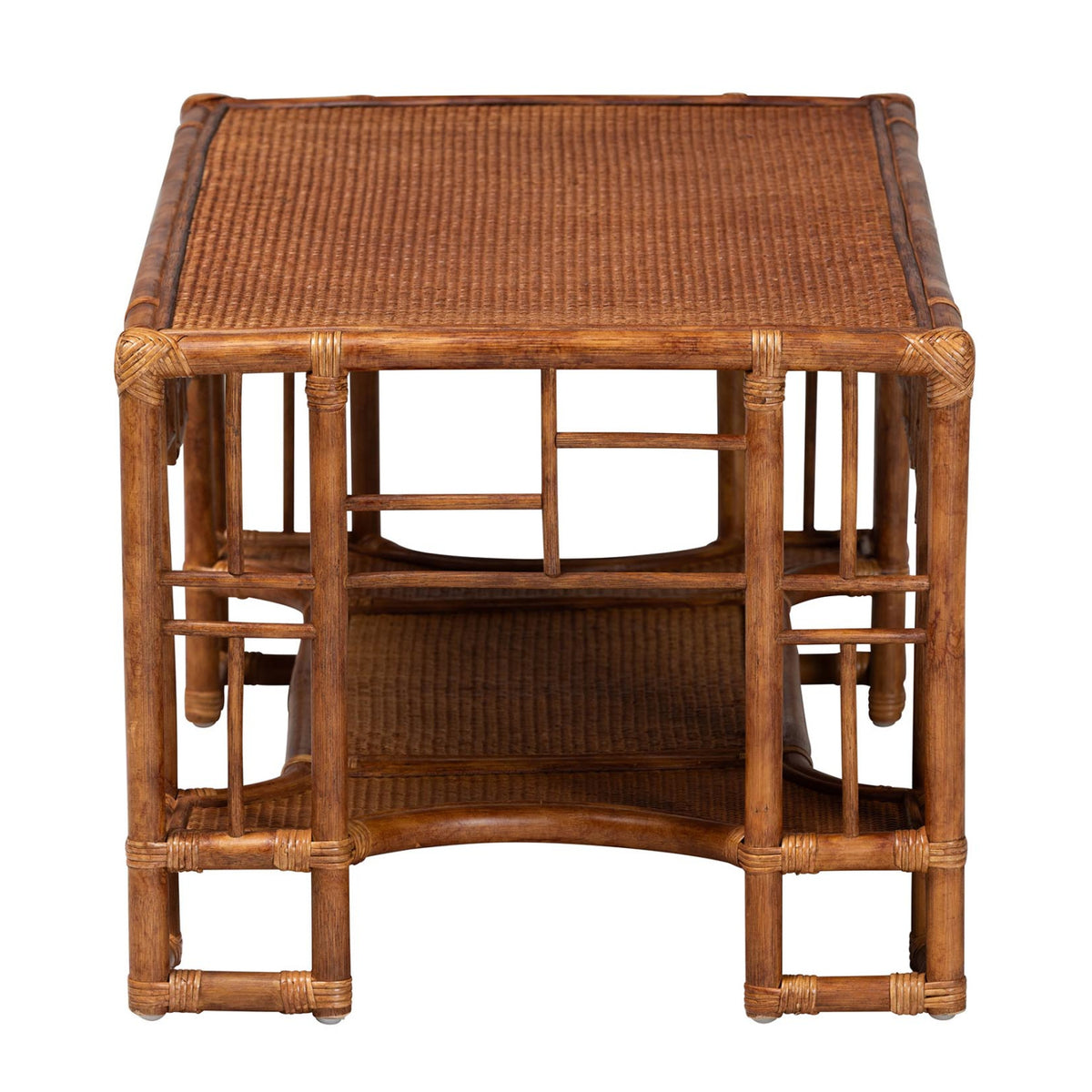 Rattan Open-Shelf Coffee Table | Bali Loom Tahlia