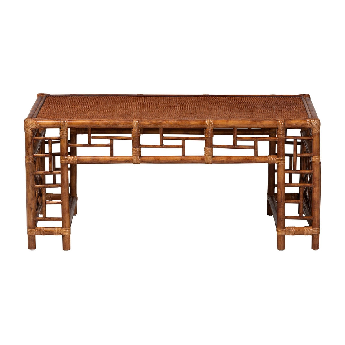 Marbled Rattan Coffee Table | Bali Loom Wahid