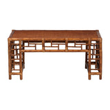 Marbled Rattan Coffee Table | Bali Loom Wahid