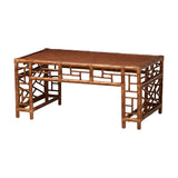 Marbled Rattan Coffee Table | Bali Loom Wahid