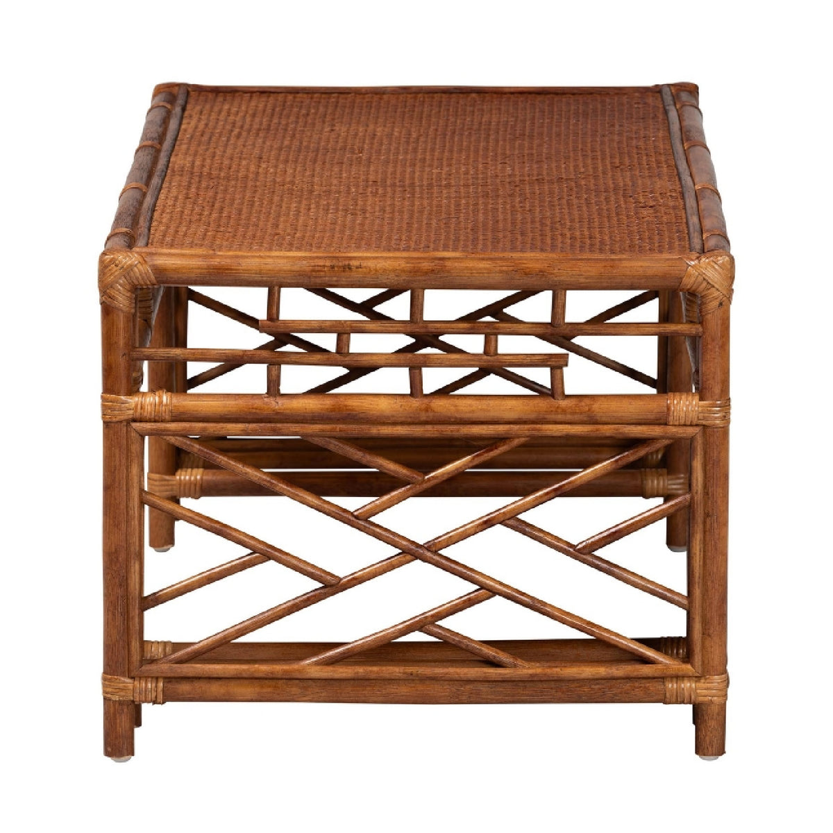 Marbled Rattan Coffee Table | Bali Loom Wahid