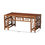 Marbled Rattan Coffee Table | Bali Loom Wahid