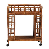 Marbled Rattan Kitchen Cart | Bali Loom Wahidi