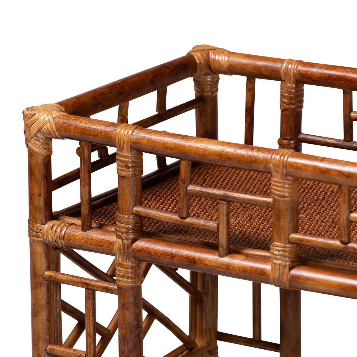 Marbled Rattan Kitchen Cart | Bali Loom Wahidi