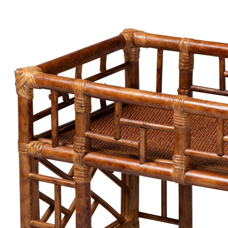 Marbled Rattan Kitchen Cart | Bali Loom Wahid