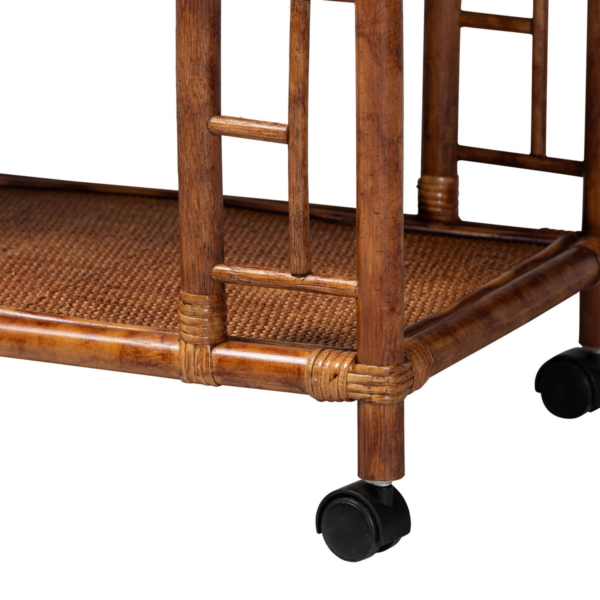 Marbled Rattan Kitchen Cart | Bali Loom Wahidi
