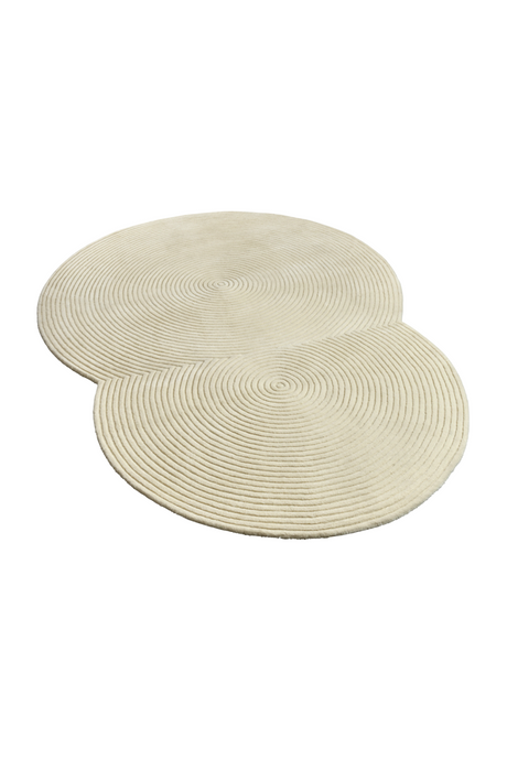 Rounded Textured Wool Rug | Bolia Zen | Oroa.com