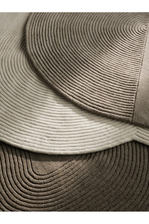 Rounded Textured Wool Rug | Bolia Zen | Oroa.com