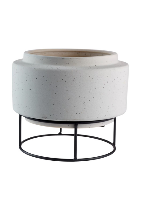 Gray Textured Flowerpot | Bolia Botanique | Oroa.com
