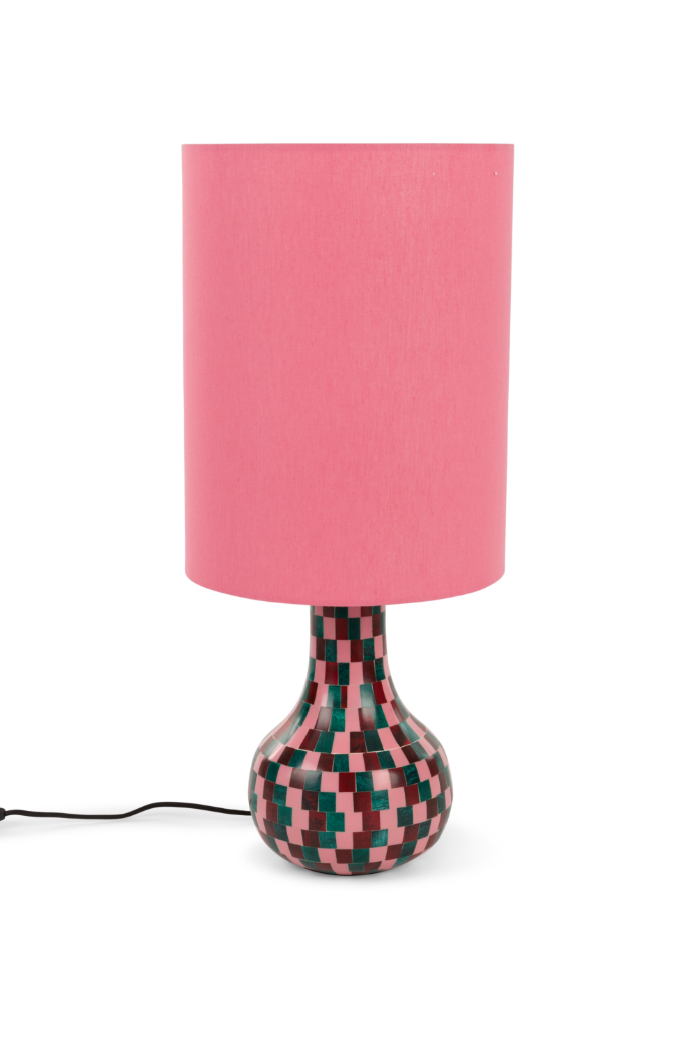 Cylindrical Fabric Shade Table Lamp | Bold Monkey Don't Be Afraid Of Color | Oroa.com