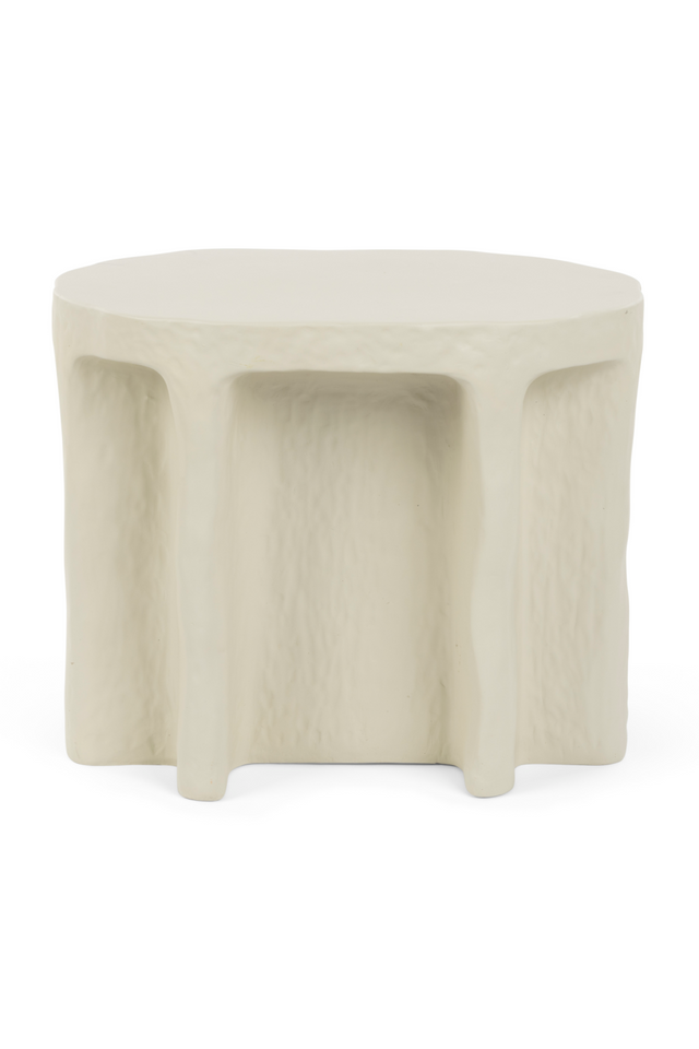 Beige Organic Side Table | Bold Monkey Born To Be Alive | OROA.com