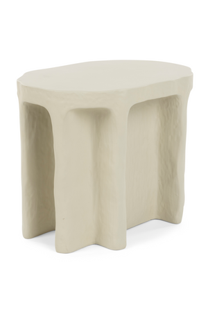 Beige Organic Side Table | Bold Monkey Born To Be Alive | OROA.com