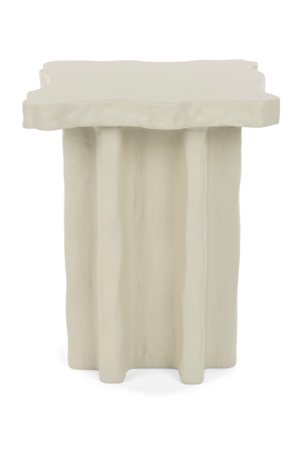 Beige Organic Side Table | Bold Monkey Born To Be Alive | OROA.com