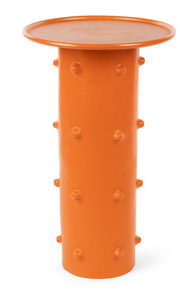 Orange Round Side Table | Bold Monkey Pinch Me | OROA.com