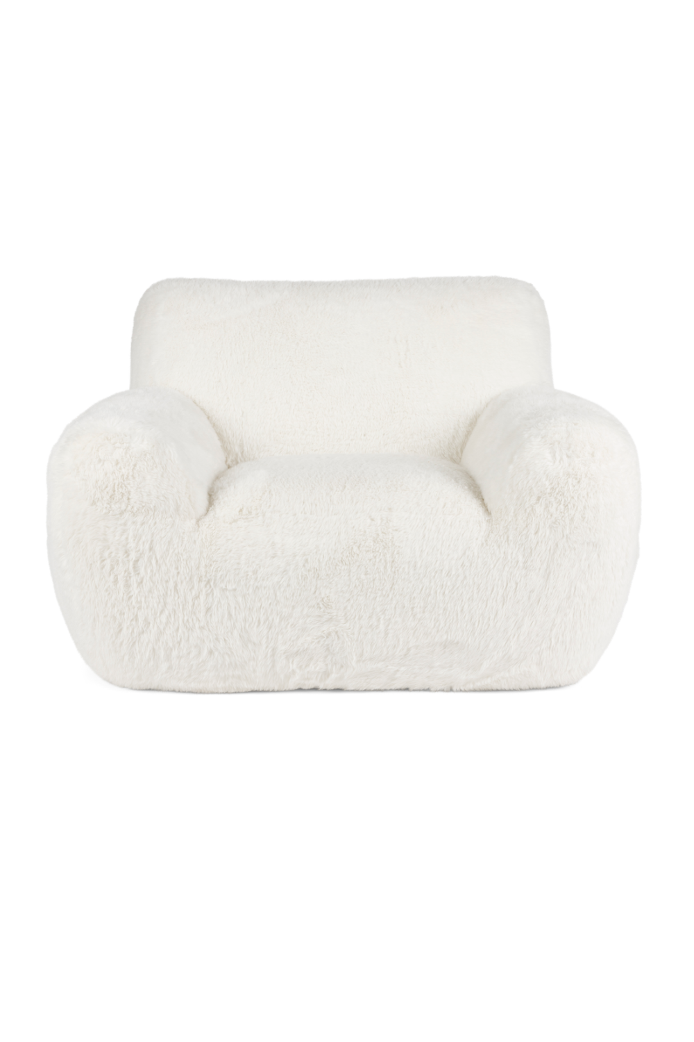 White Chunky Lounge Chair | Bold Monkey Cuddle the Yeti | OROA.com