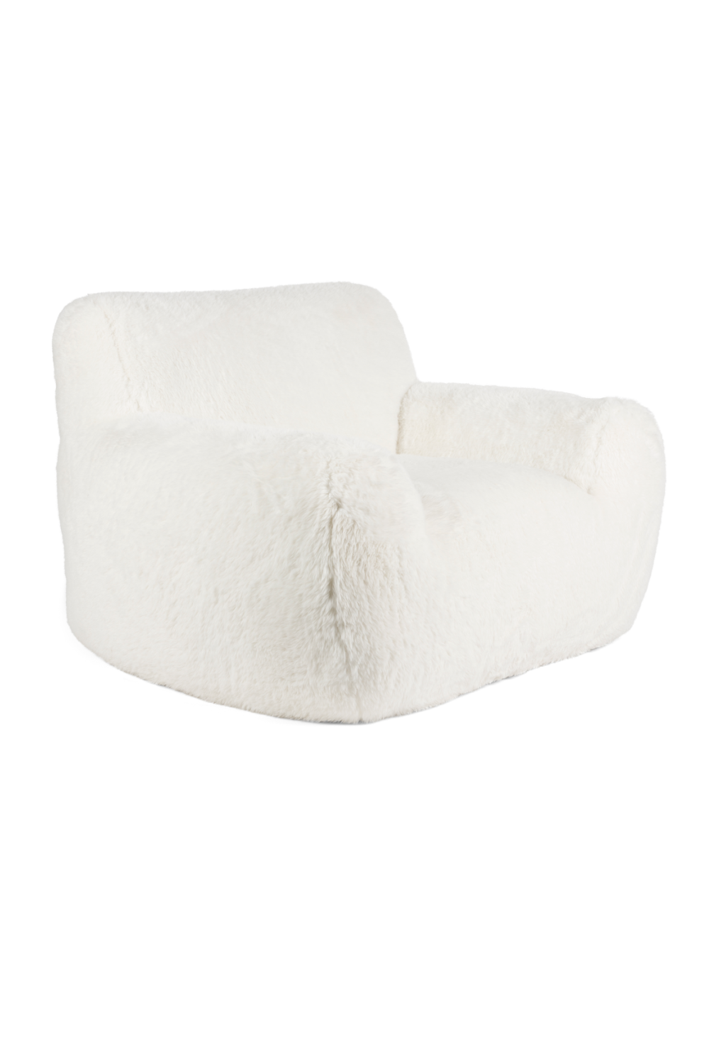 White Chunky Lounge Chair | Bold Monkey Cuddle the Yeti | OROA.com
