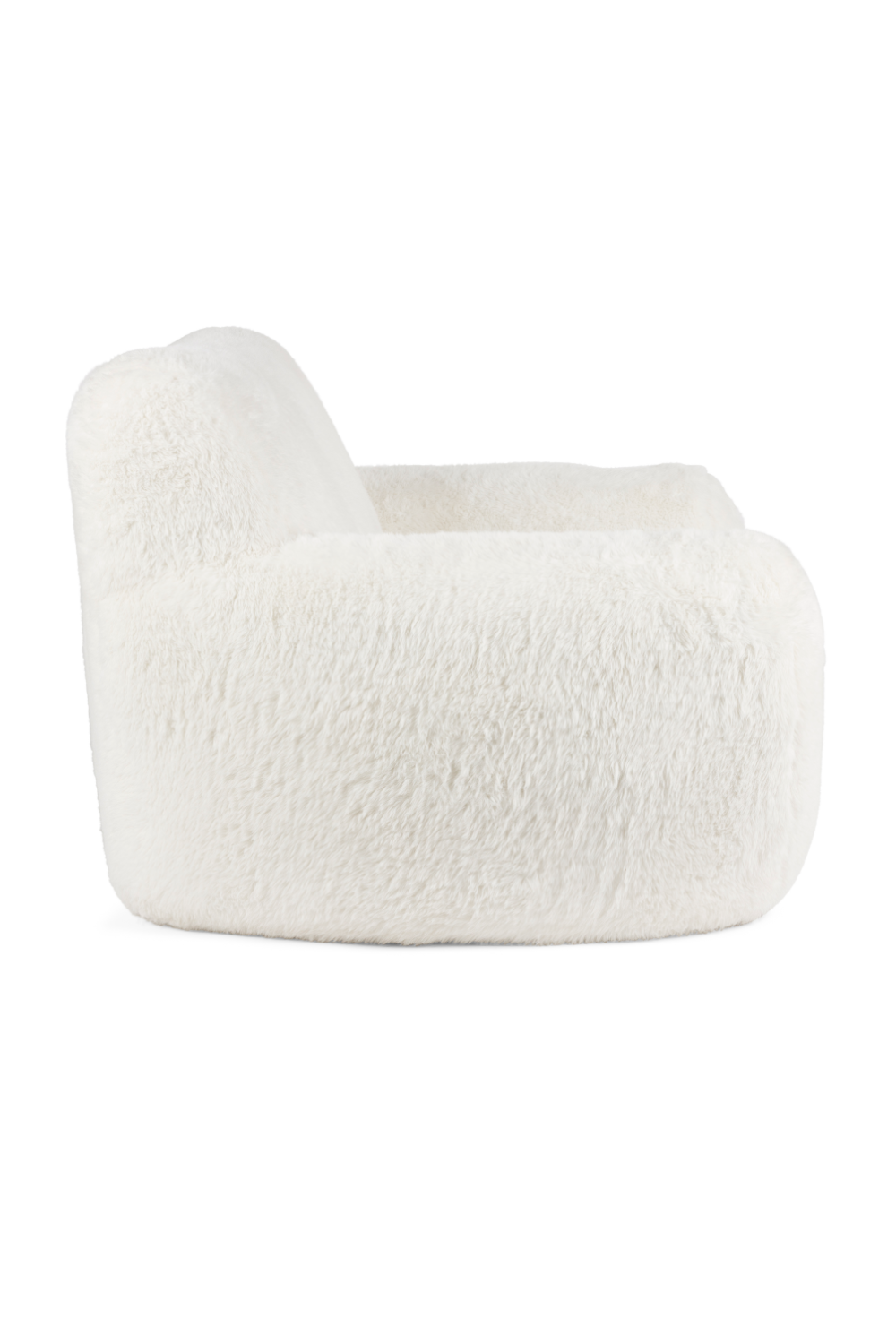 White Chunky Lounge Chair | Bold Monkey Cuddle the Yeti | OROA.com