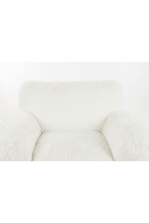 White Chunky Lounge Chair | Bold Monkey Cuddle the Yeti | OROA.com