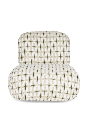 Printed Fabric Lounge Chair | Bold Monkey Ritz | Oroa.com