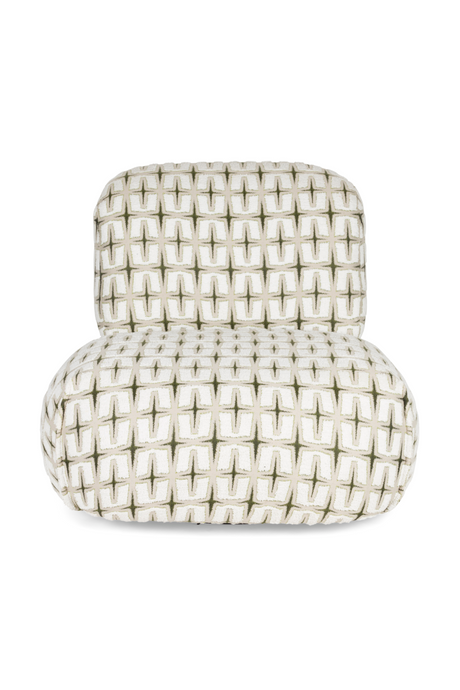 Printed Fabric Lounge Chair | Bold Monkey Ritz | Oroa.com