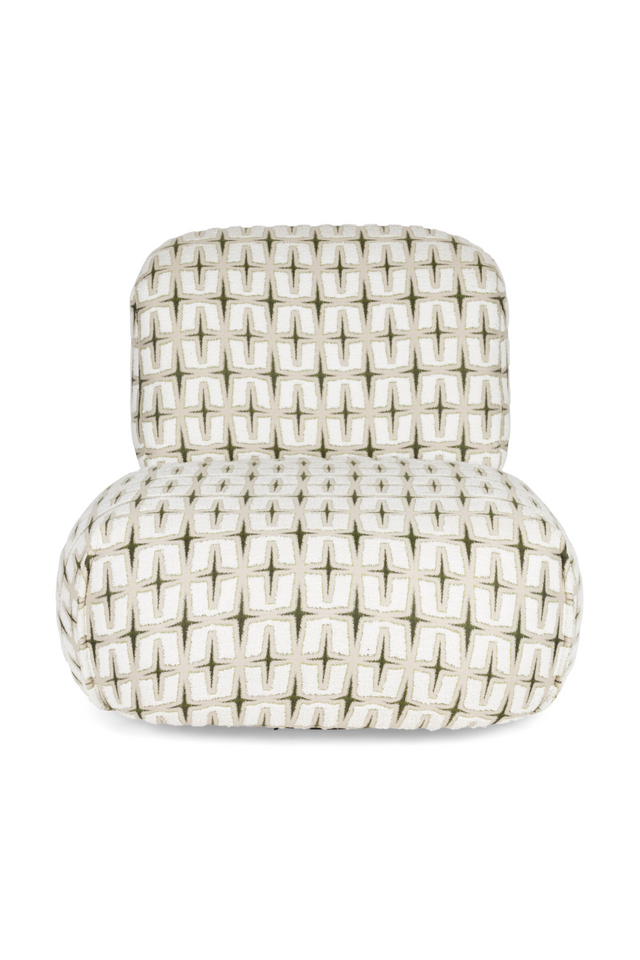 Printed Fabric Lounge Chair | Bold Monkey Ritz | Oroa.com