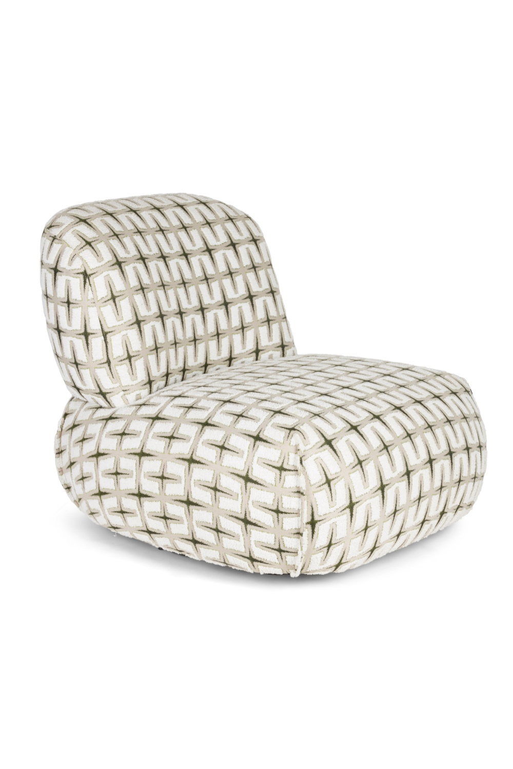 Printed Fabric Lounge Chair | Bold Monkey Ritz | Oroa.com