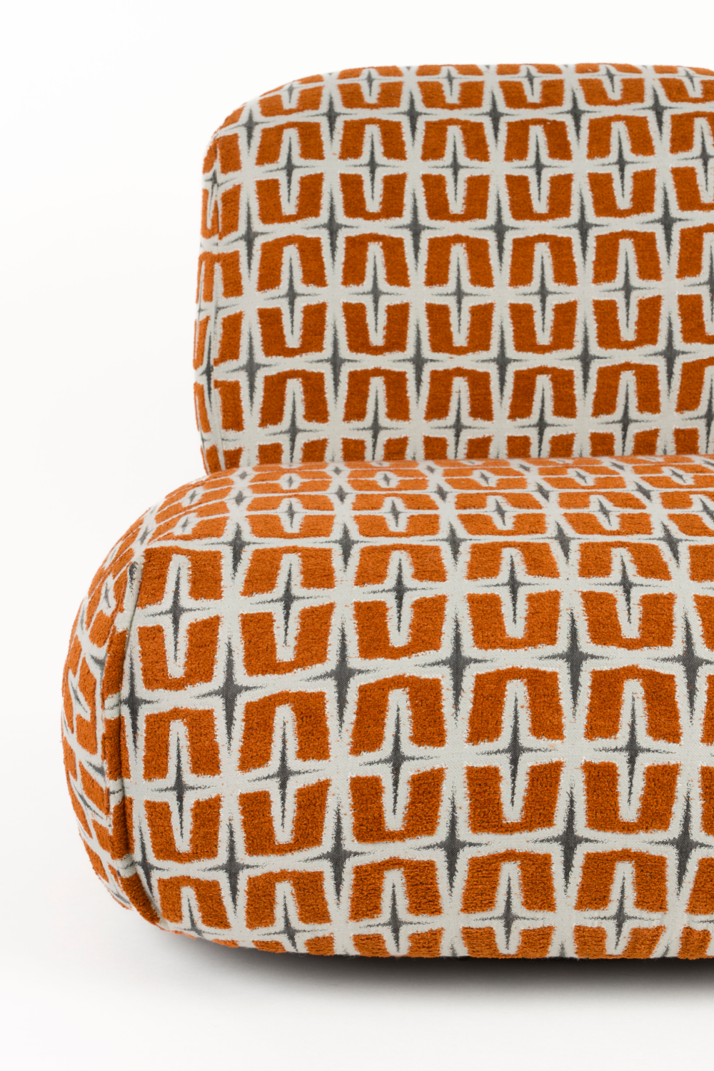 Printed Fabric Lounge Chair | Bold Monkey Ritz