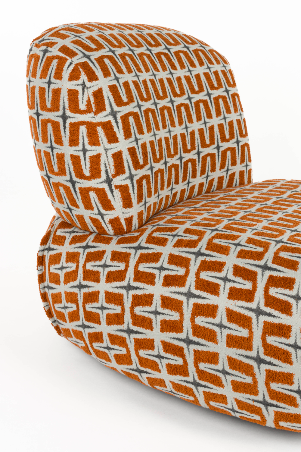 Printed Fabric Lounge Chair | Bold Monkey Ritz