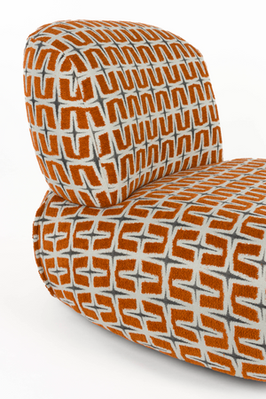 Printed Fabric Lounge Chair | Bold Monkey Ritz